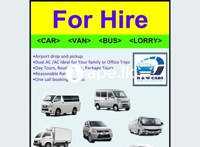 Cab Service in Angoda - Cars Vans Buses Lorries 